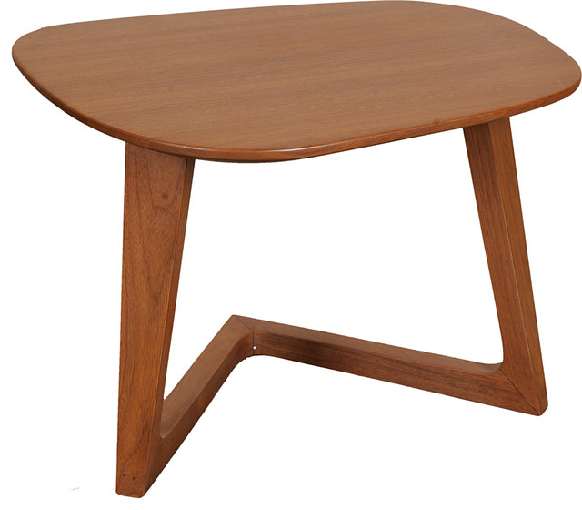 Moes Home Collection Cb 1018 Enza 24 Inch Wide Walnut Wood End Table