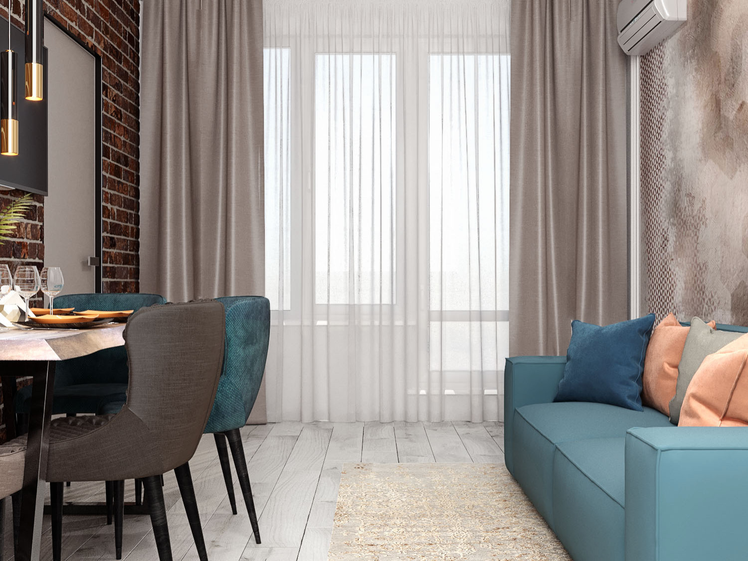 Розмарин кухня-гостиная