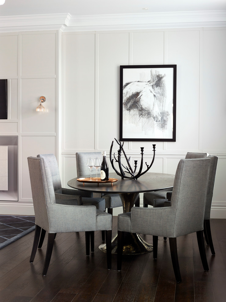 Inspiration for a contemporary dining room in Surrey.
