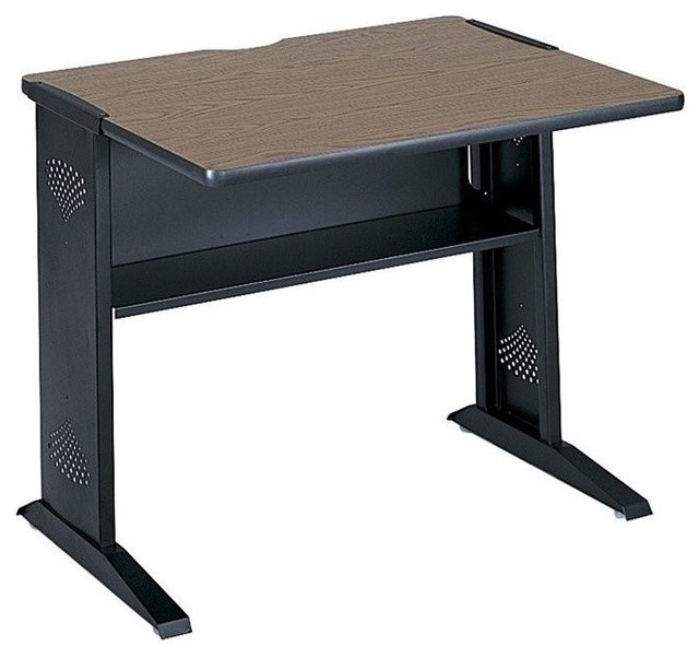 Scranton Co 36 W Reversible Top Wood Credenza Desk In Mahogany