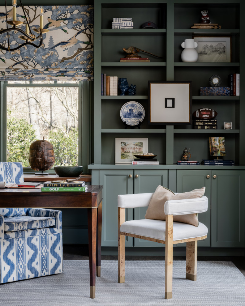 Transitional home office photo in Atlanta