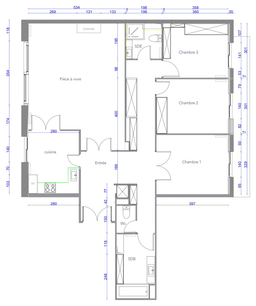 Rénovation complète d'un appartement de 114 m² – Paris 12e