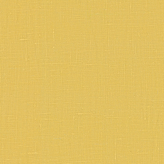 Yellow Fine-Woven Linen Fabric
