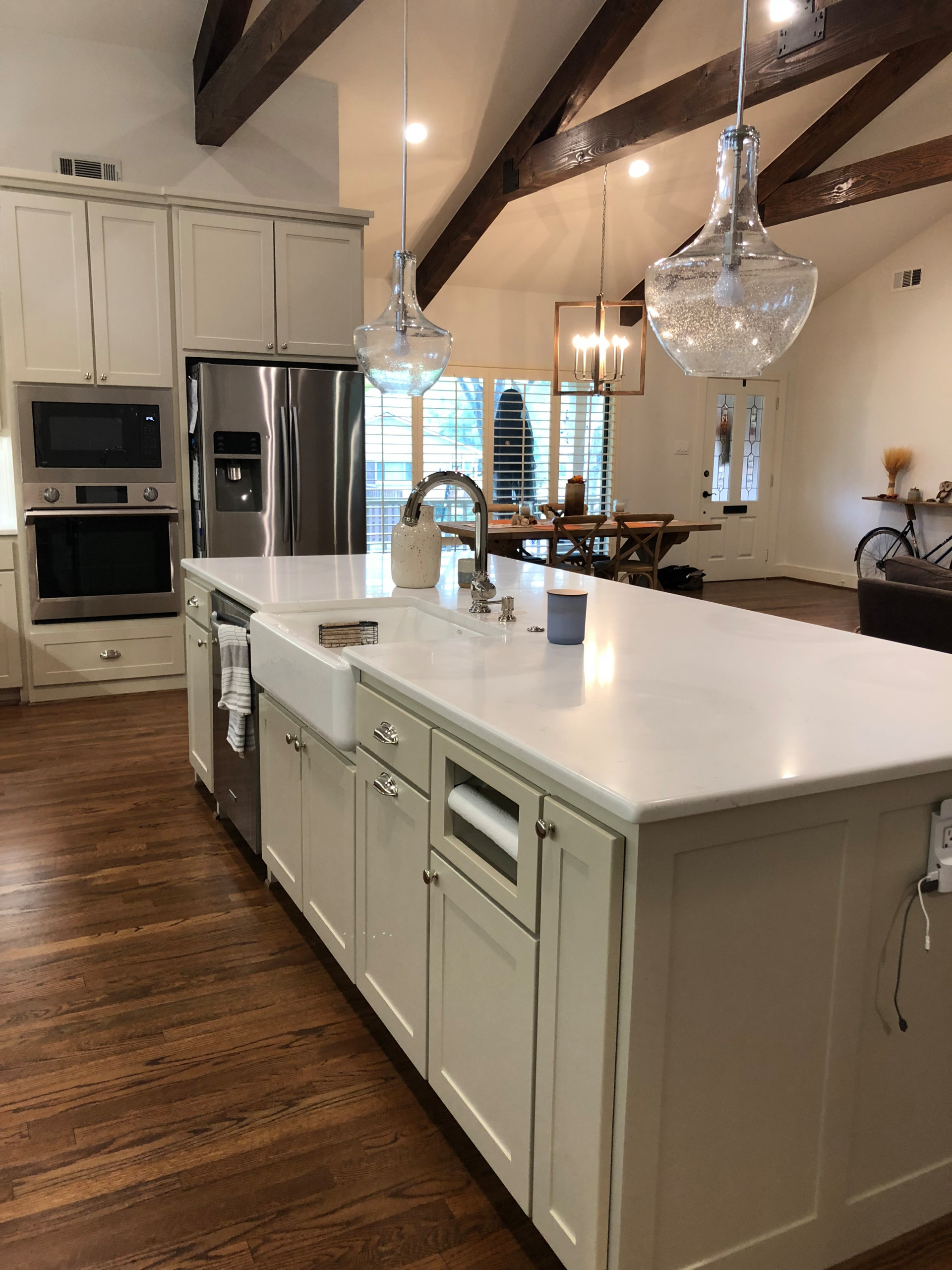 Lake Highlands Custom Home Remodel Kitchen Living Mud Room