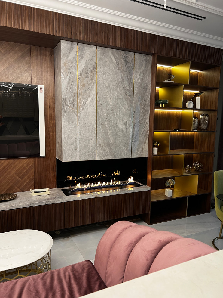 Автоматический биокамин Smart Fire A5 с вытяжным зонтом