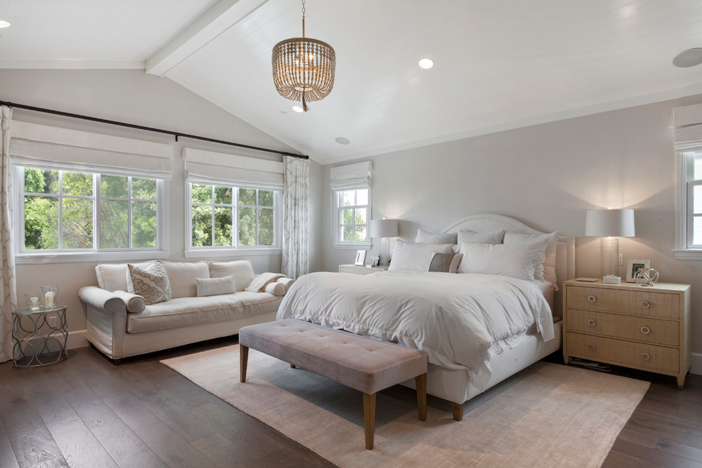 Bedroom - coastal bedroom idea in Orange County