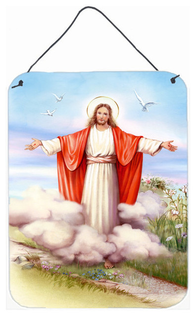 Easter Jesus Is Risen Wall Door Hanging Print Traditional