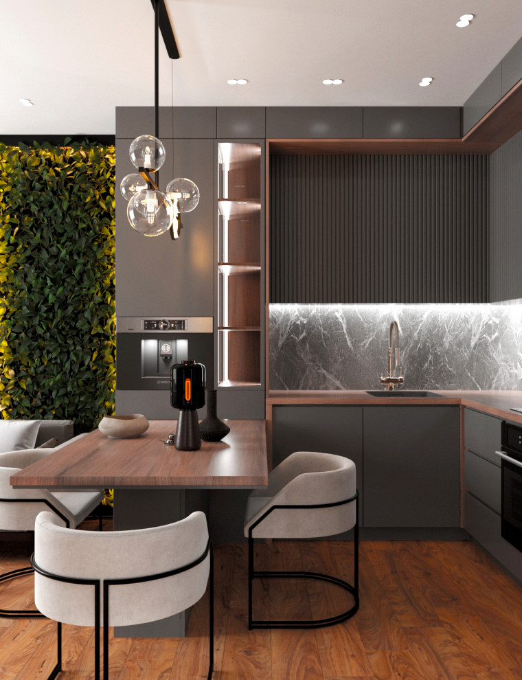 Дизайн-проект кухни-гостиной