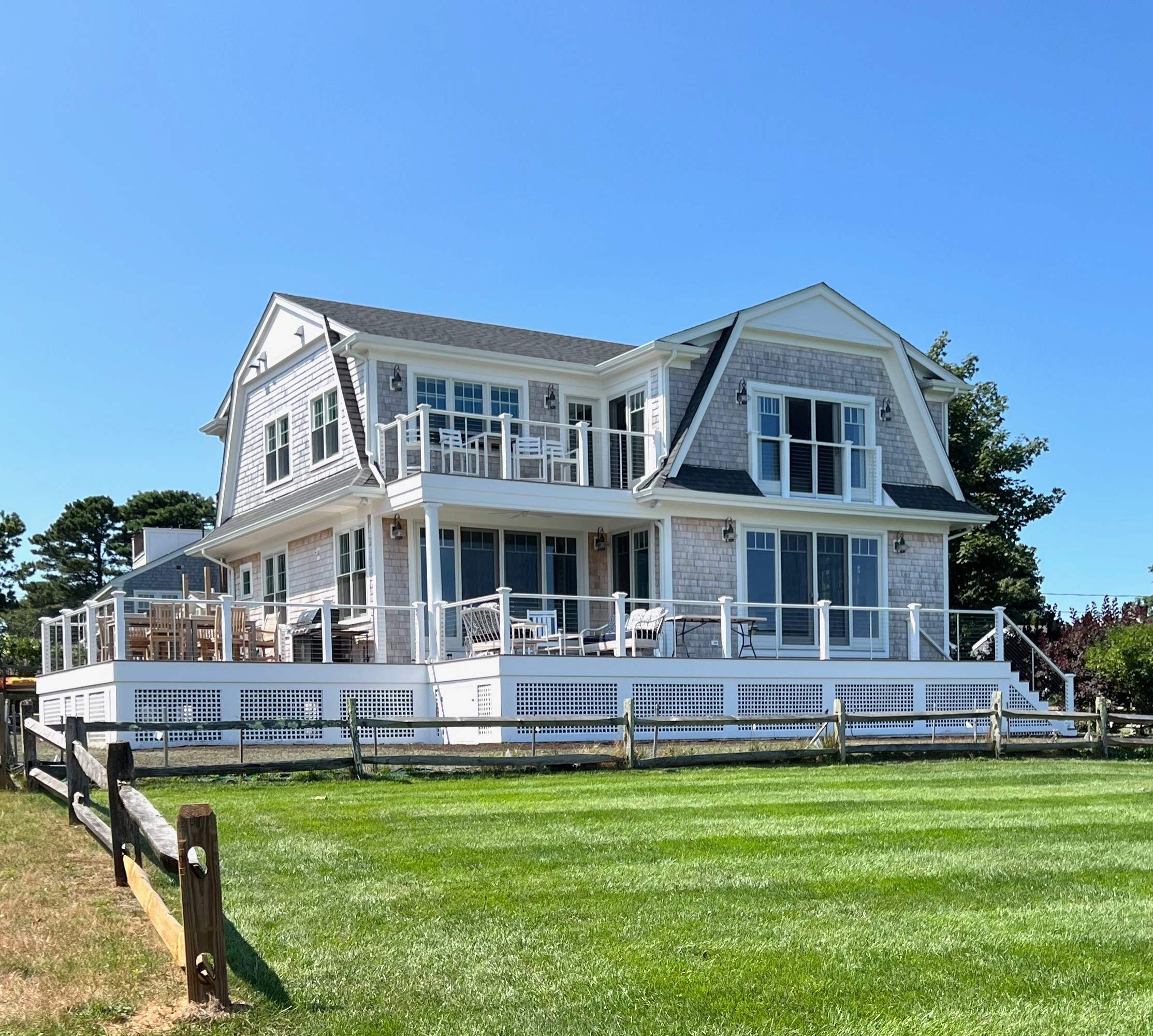 Two Views Waterfront Shingle Style Home