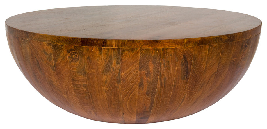 Half Circle Cocktail Table - Solid Reclaimed Teak Wood