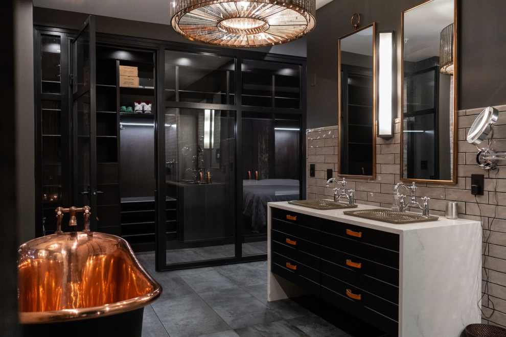 Photo inspiration: Picture Idea: Luxury Bachelor Pad Industrial Indianapolis