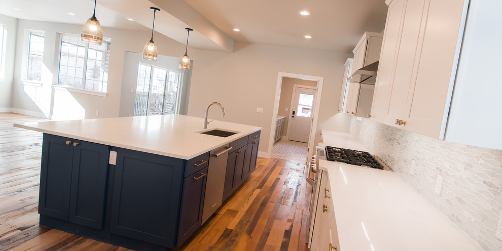 Inspiration for a transitional kitchen remodel in Denver
