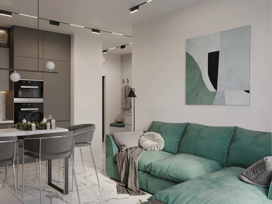 Ремонт квартиры площадью 41 м2 для молодой девушки