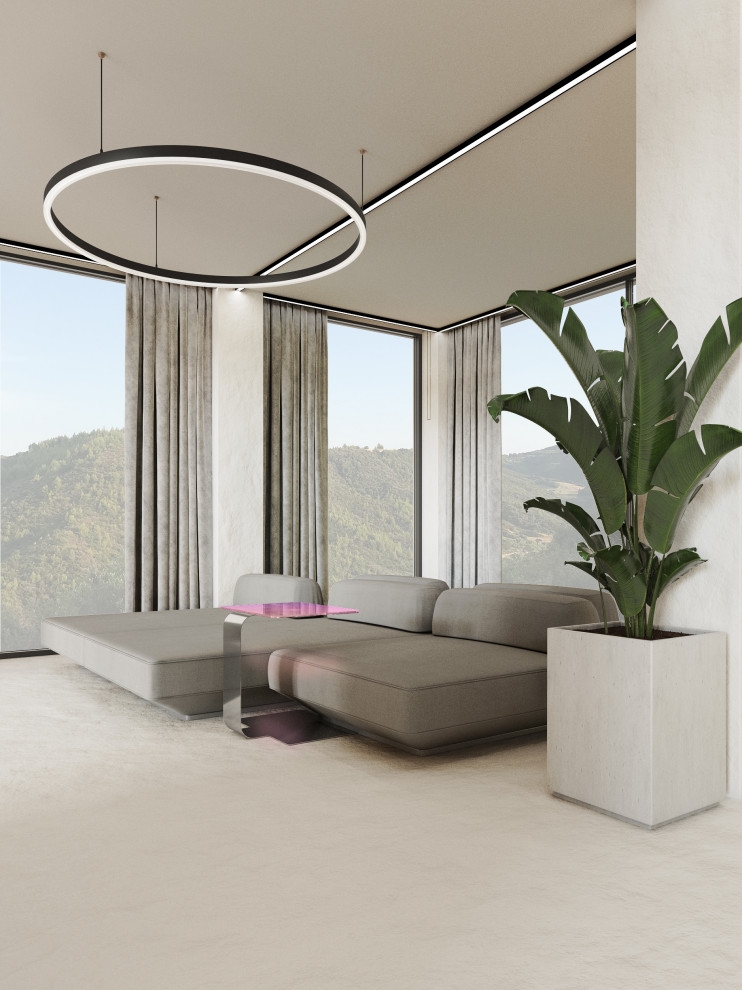 Интерьер большого загородного дома