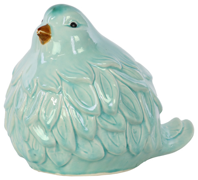 Pottery Sculpture Ceramic Bird Bird Sculpture Pottery Bird Ceramic Sculpture Bird Home Decor Bird Decor Blue Home Decor