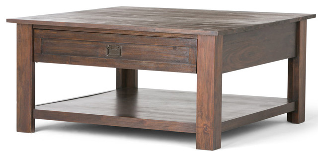 Lytton Chunky Wooden Coffee Table Transitional Tables Lytton Chunky Wooden Coffee Table