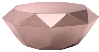 Gem Coffee Table, Rose Gold