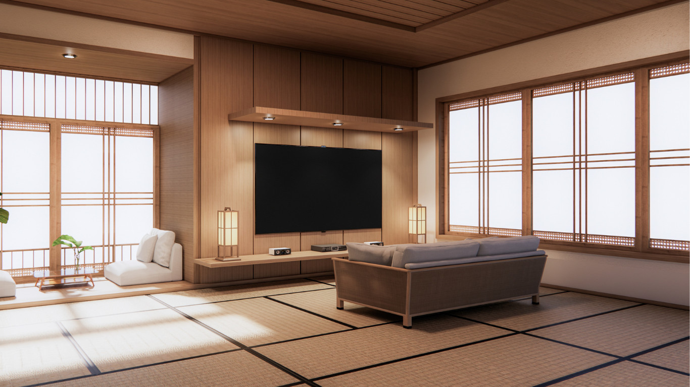 Minimalistic Cinema Room in Golders Green