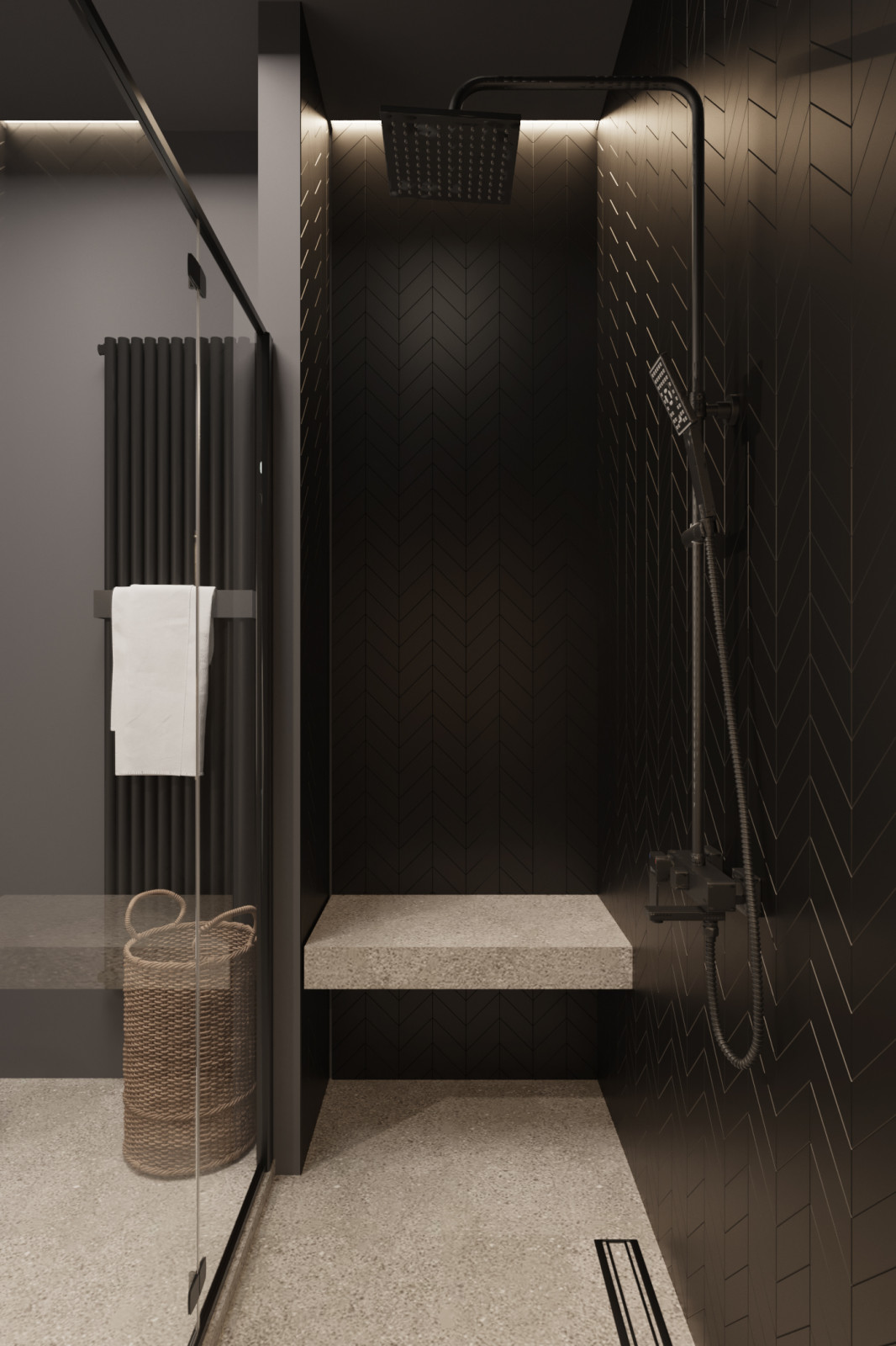 Яркий санузел в современном ЖК