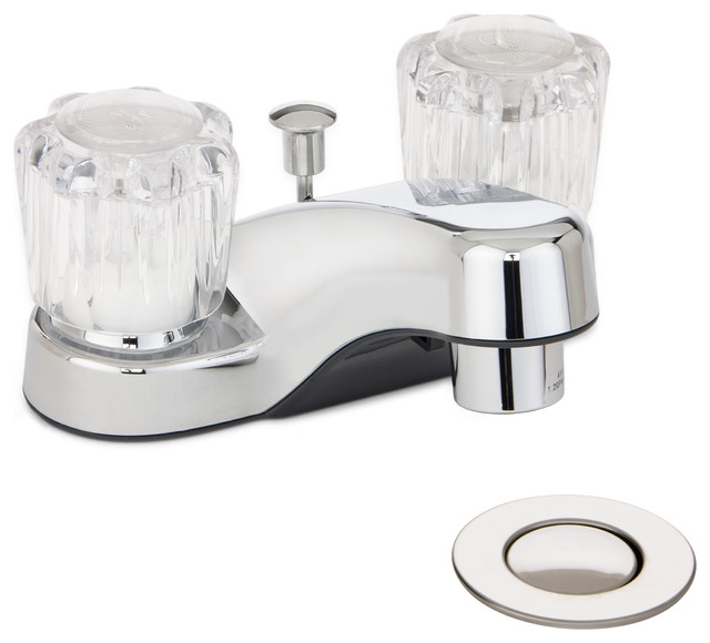 Belanger Dual Handle Non Metallic Bathroom Faucet With Pop Up
