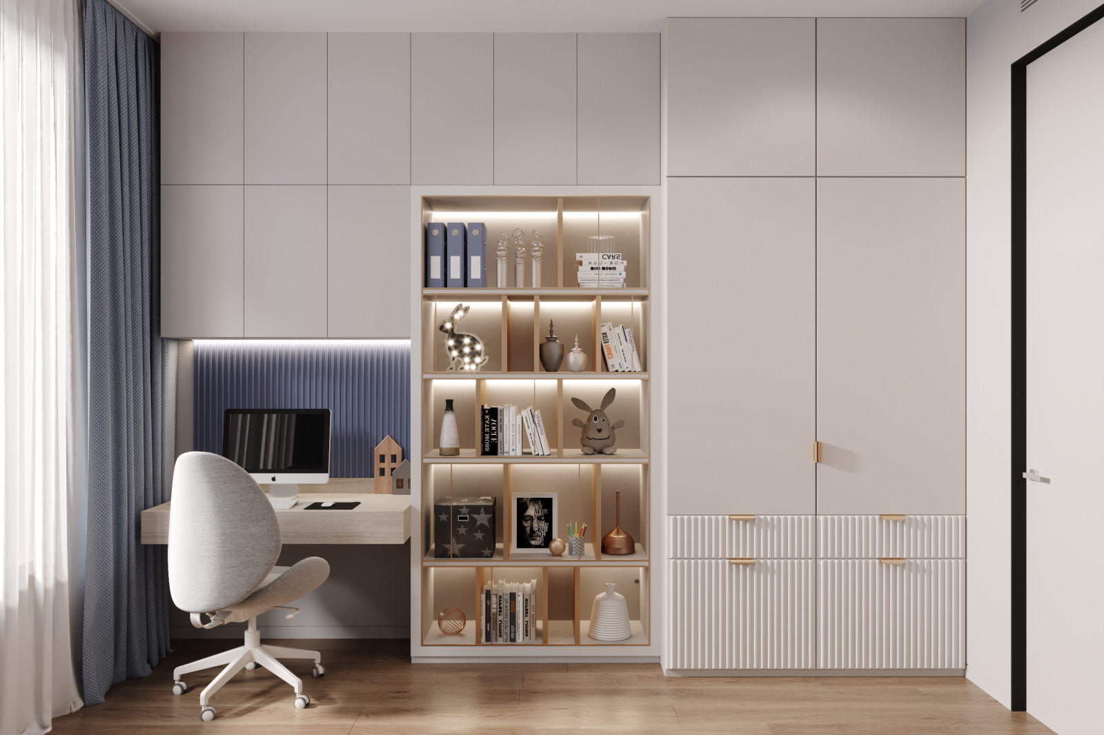 Квартира 127 кв.м. в современном стиле в ЖК Серебряный Парк.