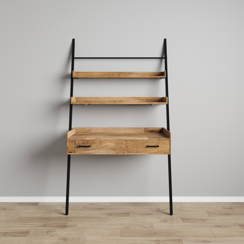 Nouveau solide Lokken Ladder Desk ajouter certains élégant fonctionnalité à votre maison bureau