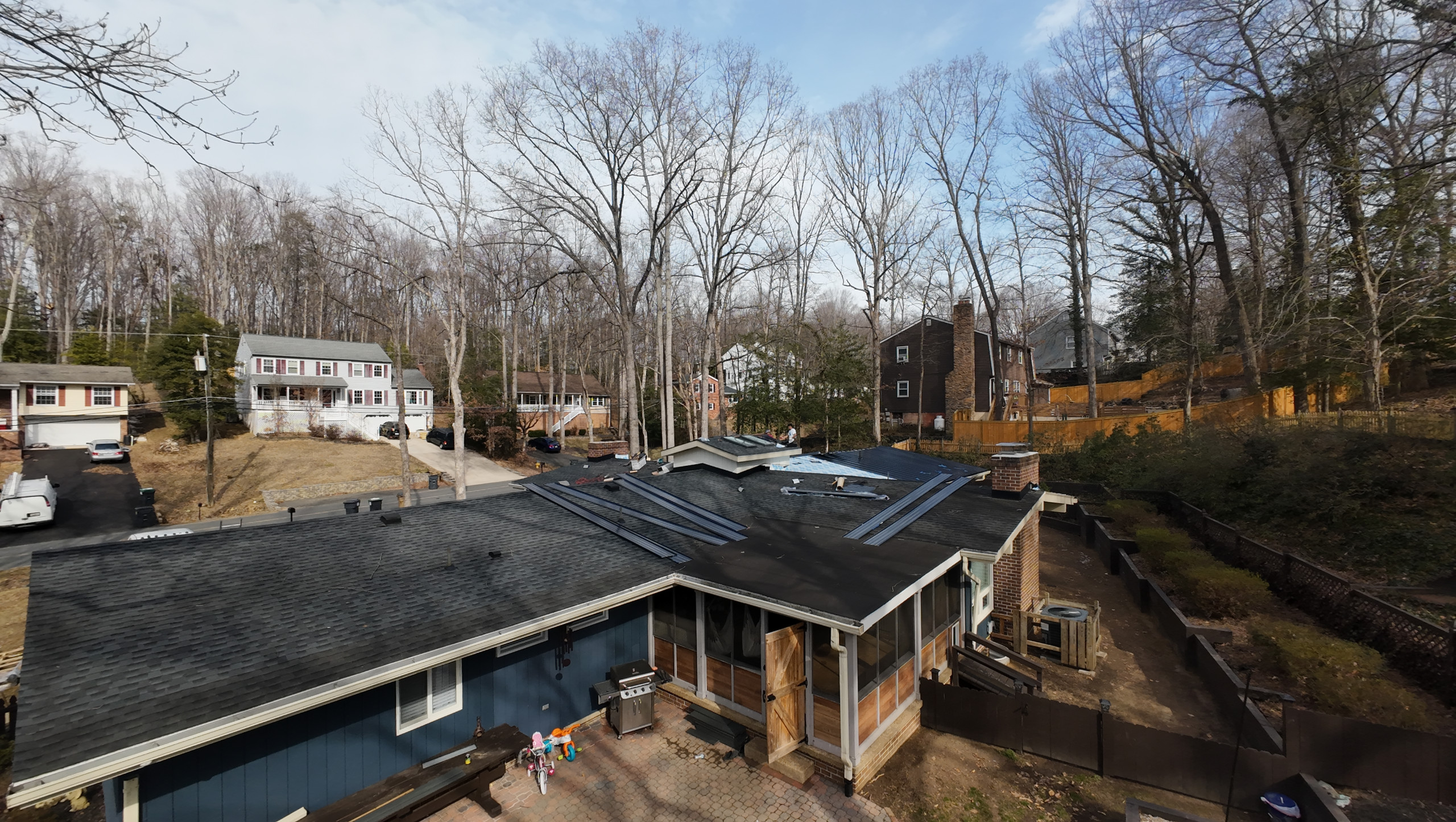 Black Metal Roof