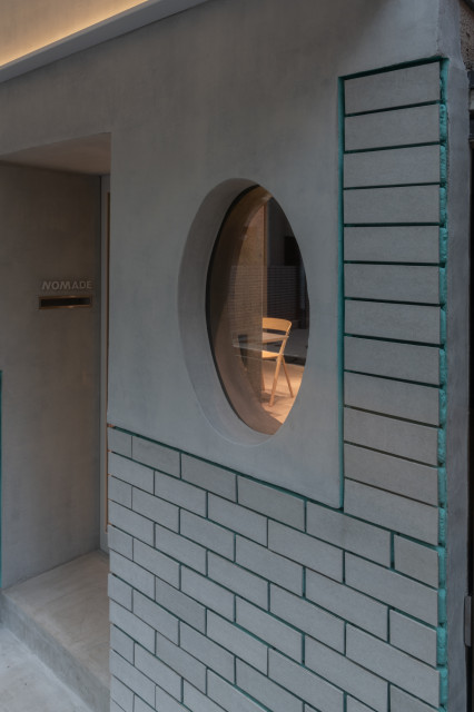 街中のショールーム contemporain-facade