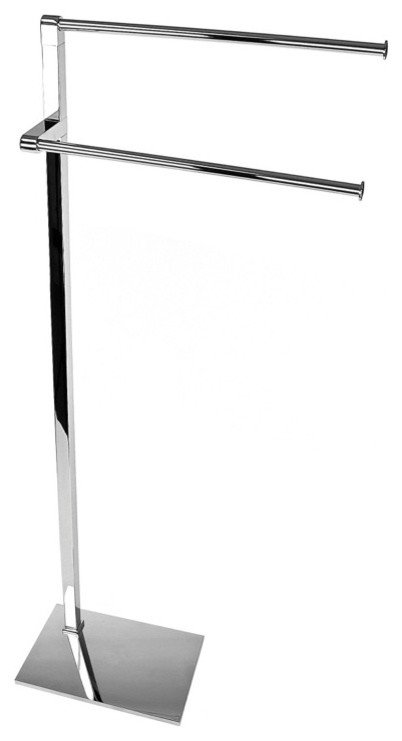Modern Chrome Designer Towel Stand by Gedy