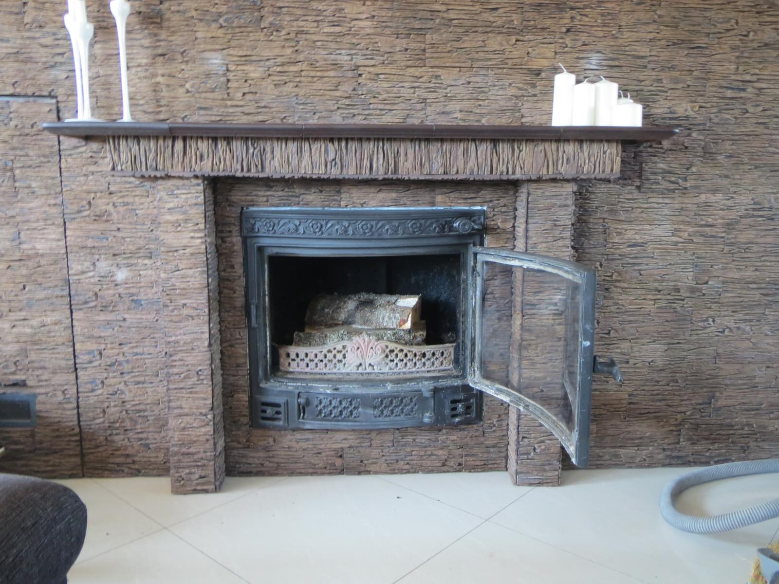 Камин с водным контуром в дачном доме в д. Бовбли