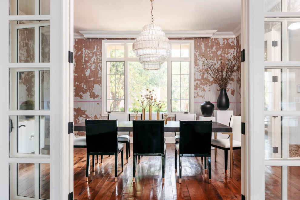 Transitional dining room photo in Phoenix