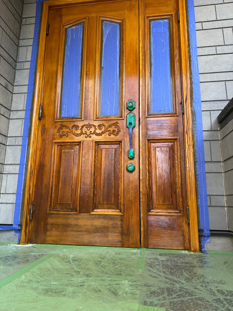 玄関ドア2回目塗装