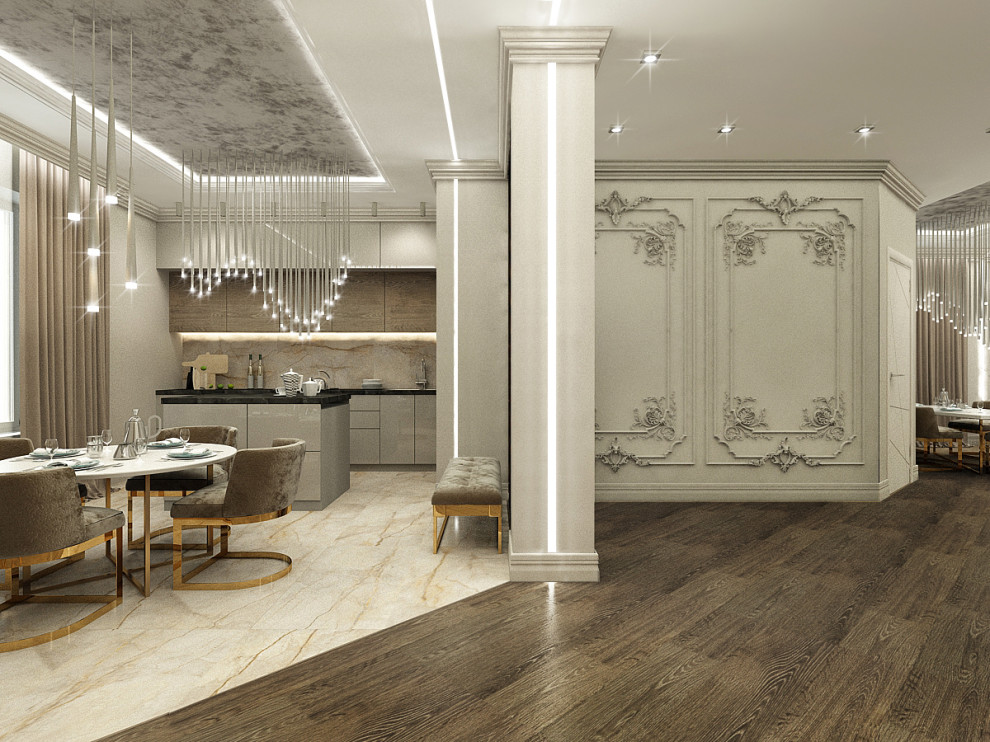 Зона Кухни и Холла