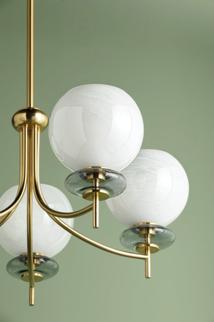 Mitzi Alexia 15" Chandelier Aged Brass - Contemporary - Chandeliers ...