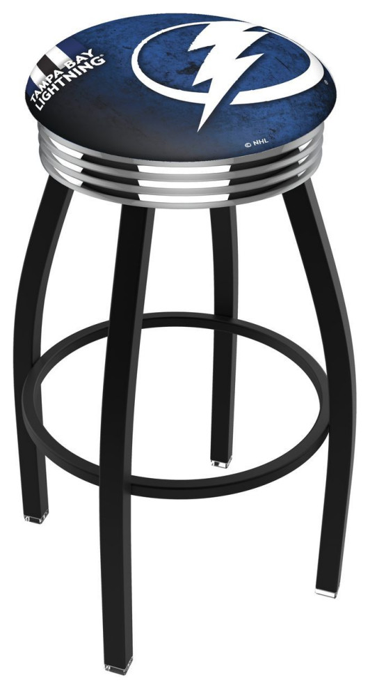 Holland L8B3C 03 Tampa Bay Lightning 30" Bar Stool Black/Chrome