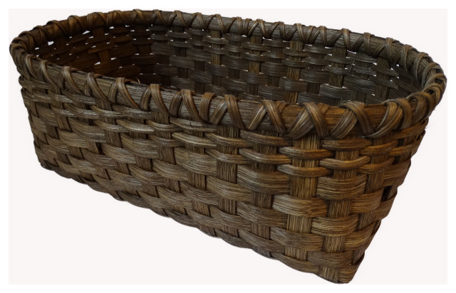 Hand Woven Basket - Tropical - Baskets - by Color Basket Studio | Houzz