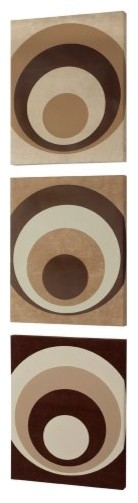 Picture of Dainolite DWA335 3-Piece Circa Design on Faux Suede Wall Art ...