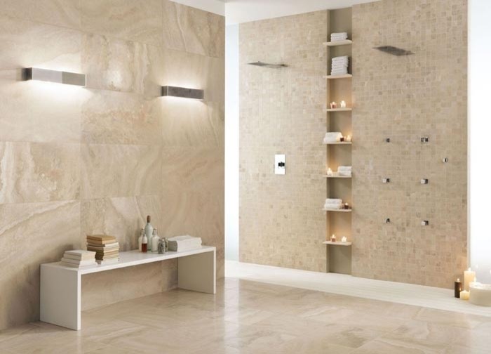 Мозаика из натурального камня в интерьере