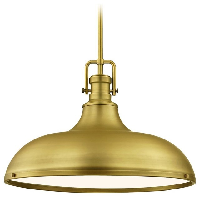 Satin Brass Pendant Light industrial pendant light 18 38 neuvelle bronze traditional pendant lighting by destination lighting