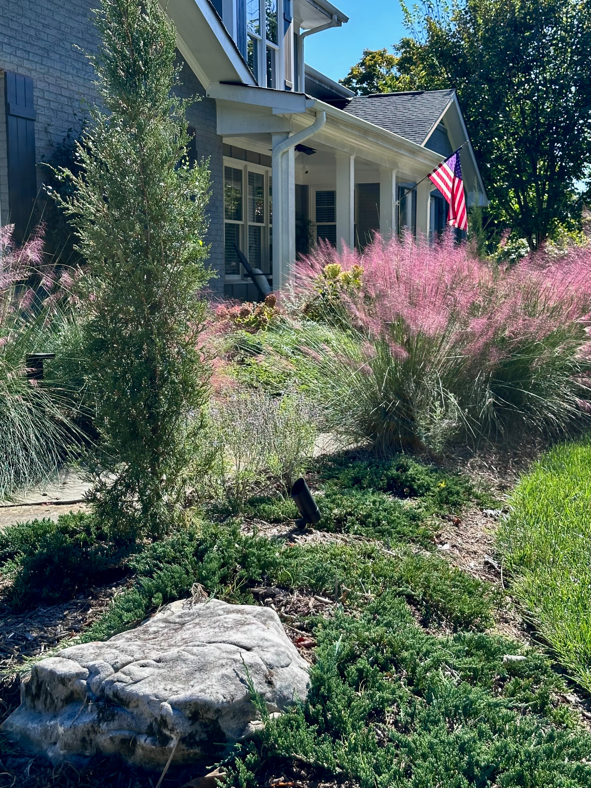 Concrete Sidewalk Becomes A Stroll Garden