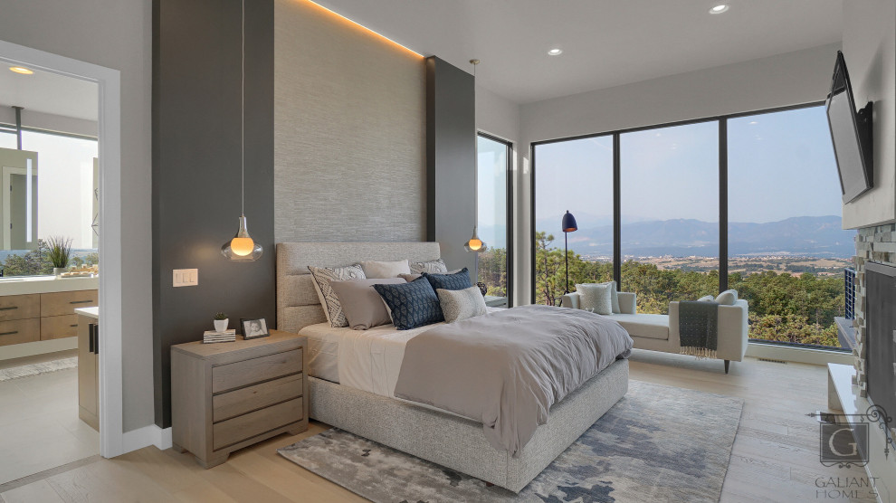 Large modern bedroom in Other.