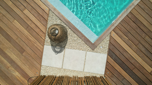 Am&eacute;nagement d'une cour middelhavsstil-pool