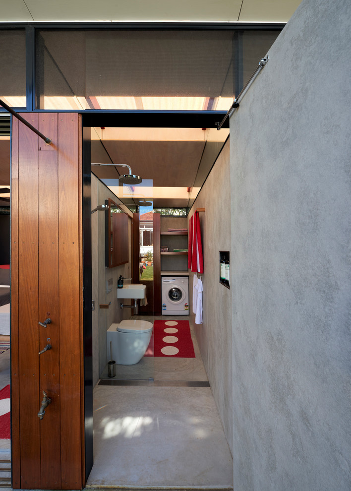 This is an example of a small contemporary shed and granny flat in Sydney.