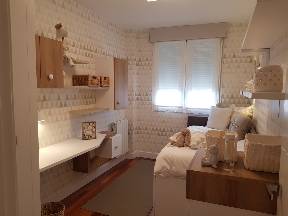 Diseño de dormitorio infantil de 1 a 3 años escandinavo