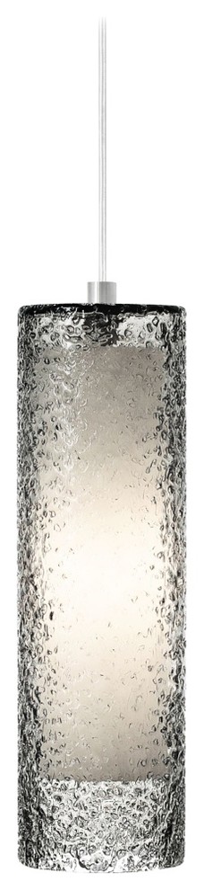 LBL Rock Candy Smoke Glass 4 3/4" Wide Pendant Light