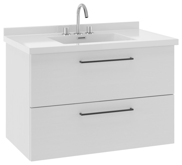Dakota Bathroom Vanity with Sink, 37" Modern Bathroom Vanities And