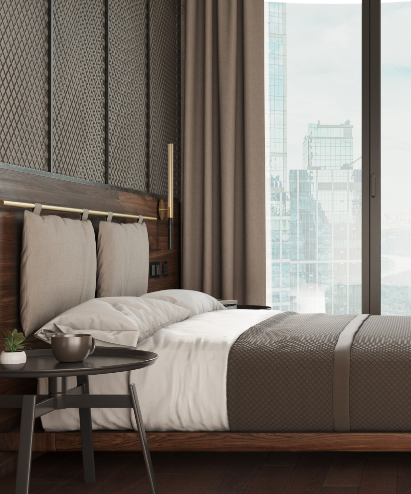 Спальня в стиле лофт