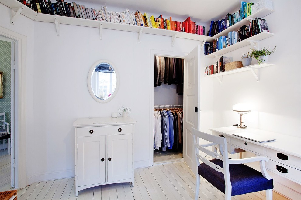 Bild på ett vintage arbetsrum