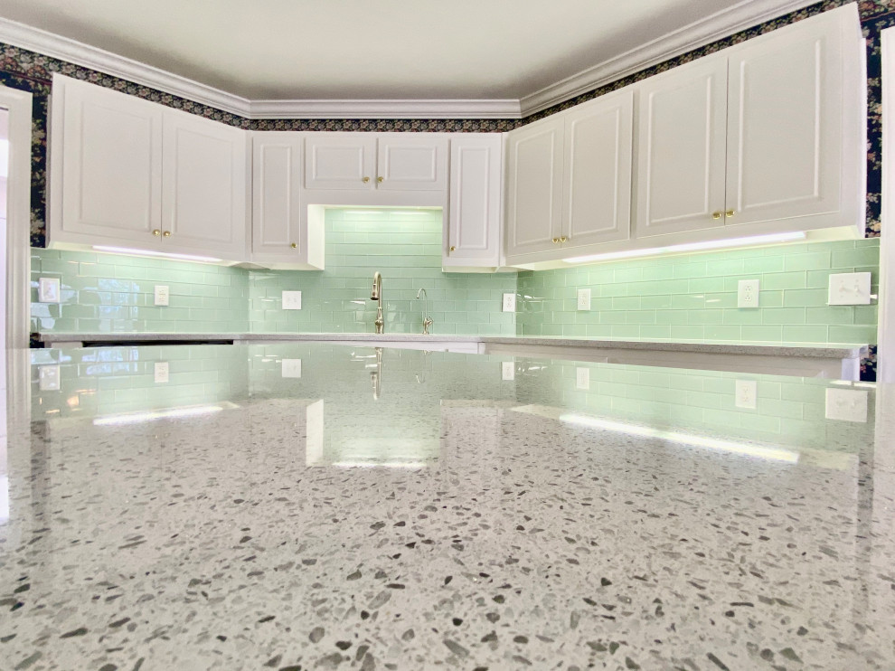 Inspiration for a mid-sized transitional home design remodel