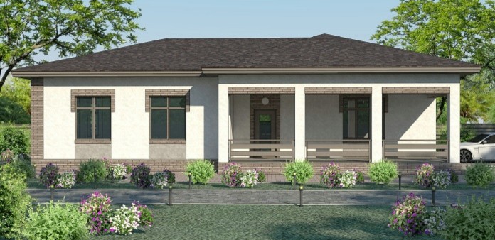 Проект дома №41-05 (S-площадь: 136,6 м.кв.)